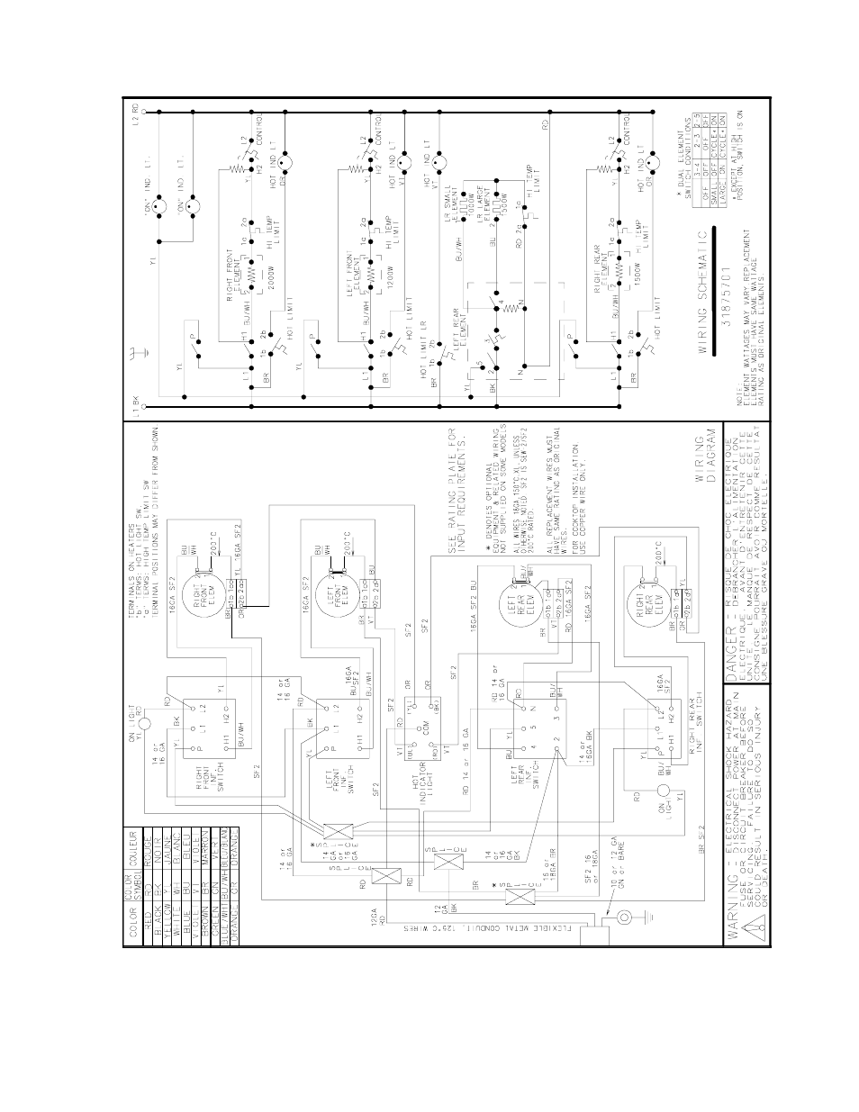 Wiring diagram and schematics | Amana AK2T30/36E1/W1 User Manual | Page 46 / 47