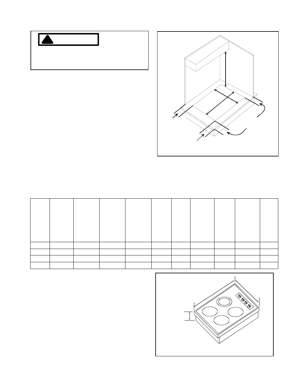 Installation instructions, Caution, Installation options | Amana AK2T30/36E1/W1 User Manual | Page 7 / 47