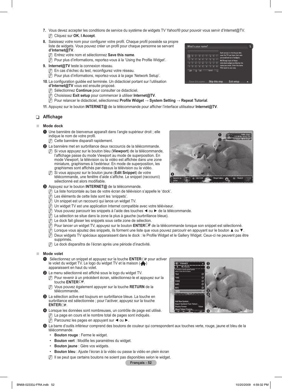 Affichage | Samsung PS63B680T6W User Manual | Page 133 / 648