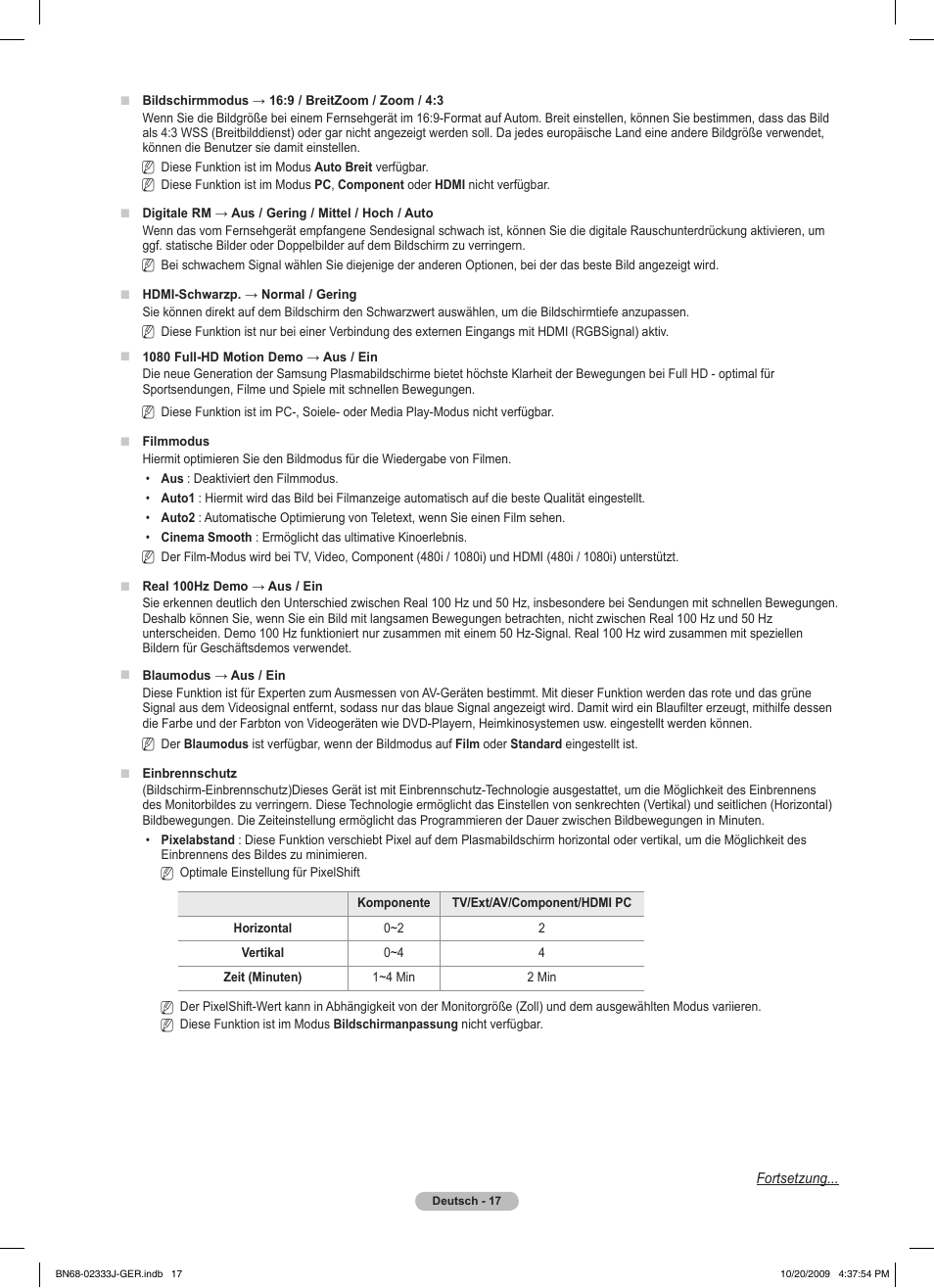 Samsung PS63B680T6W User Manual | Page 168 / 648