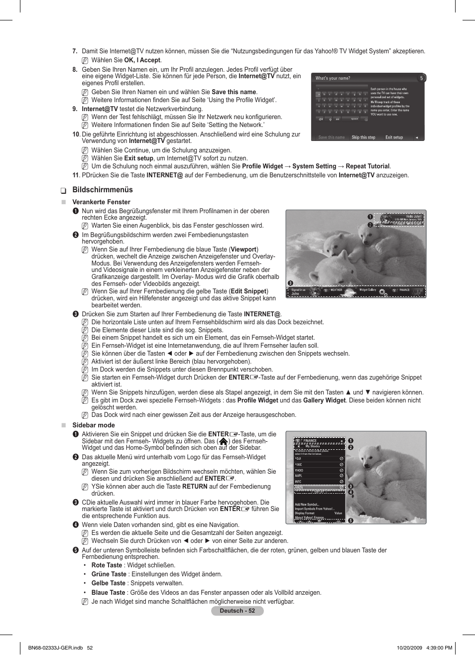 Bildschirmmenüs | Samsung PS63B680T6W User Manual | Page 203 / 648