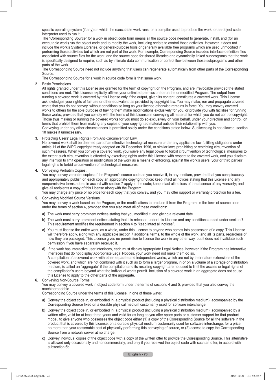 Samsung PS63B680T6W User Manual | Page 73 / 648