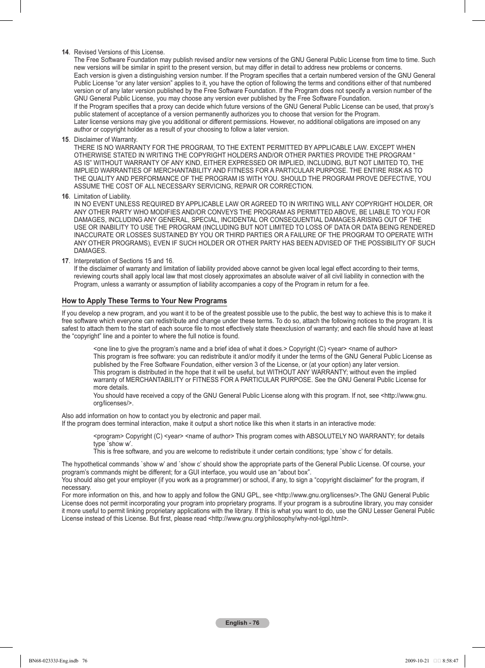 Samsung PS63B680T6W User Manual | Page 76 / 648