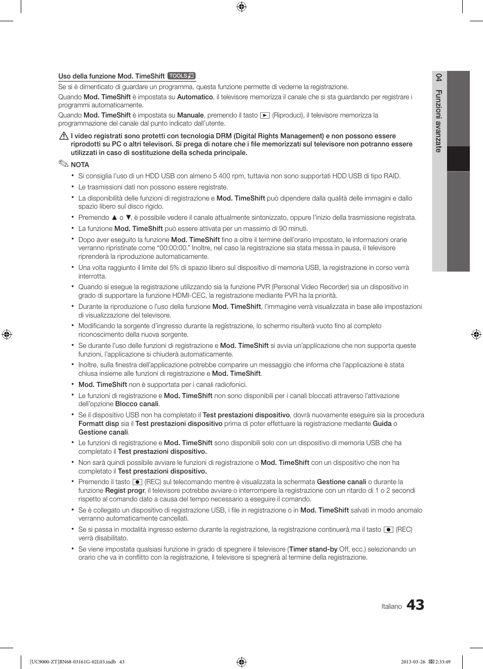 Samsung UE40C9000SP User Manual | Page 107 / 195