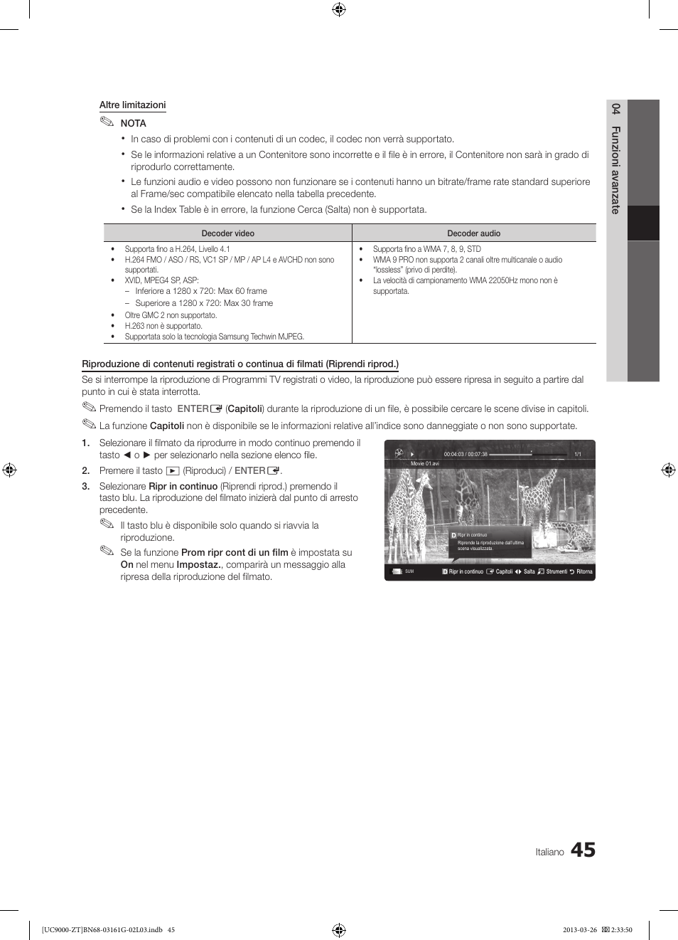 Samsung UE40C9000SP User Manual | Page 109 / 195