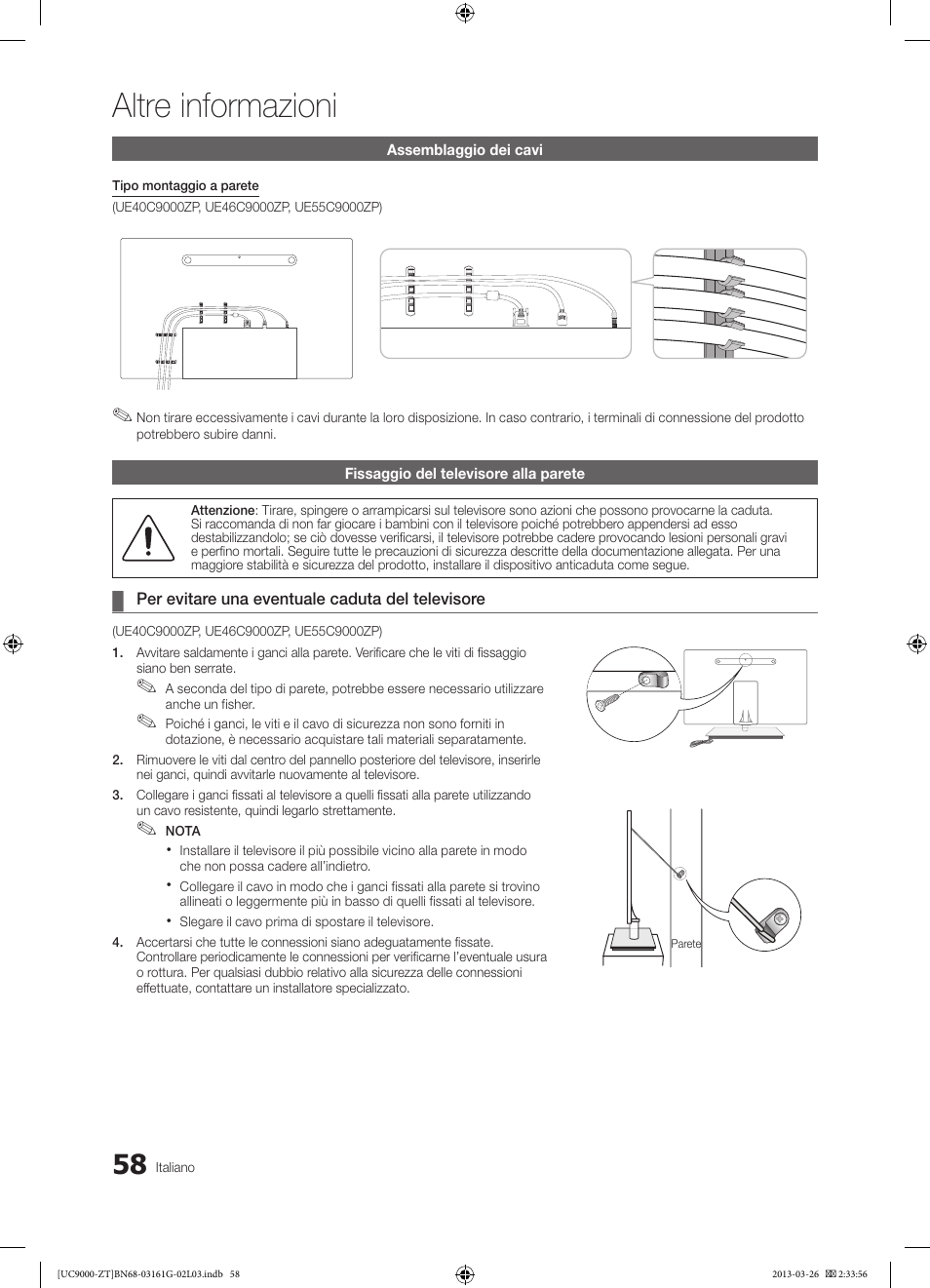 Altre informazioni | Samsung UE40C9000SP User Manual | Page 122 / 195