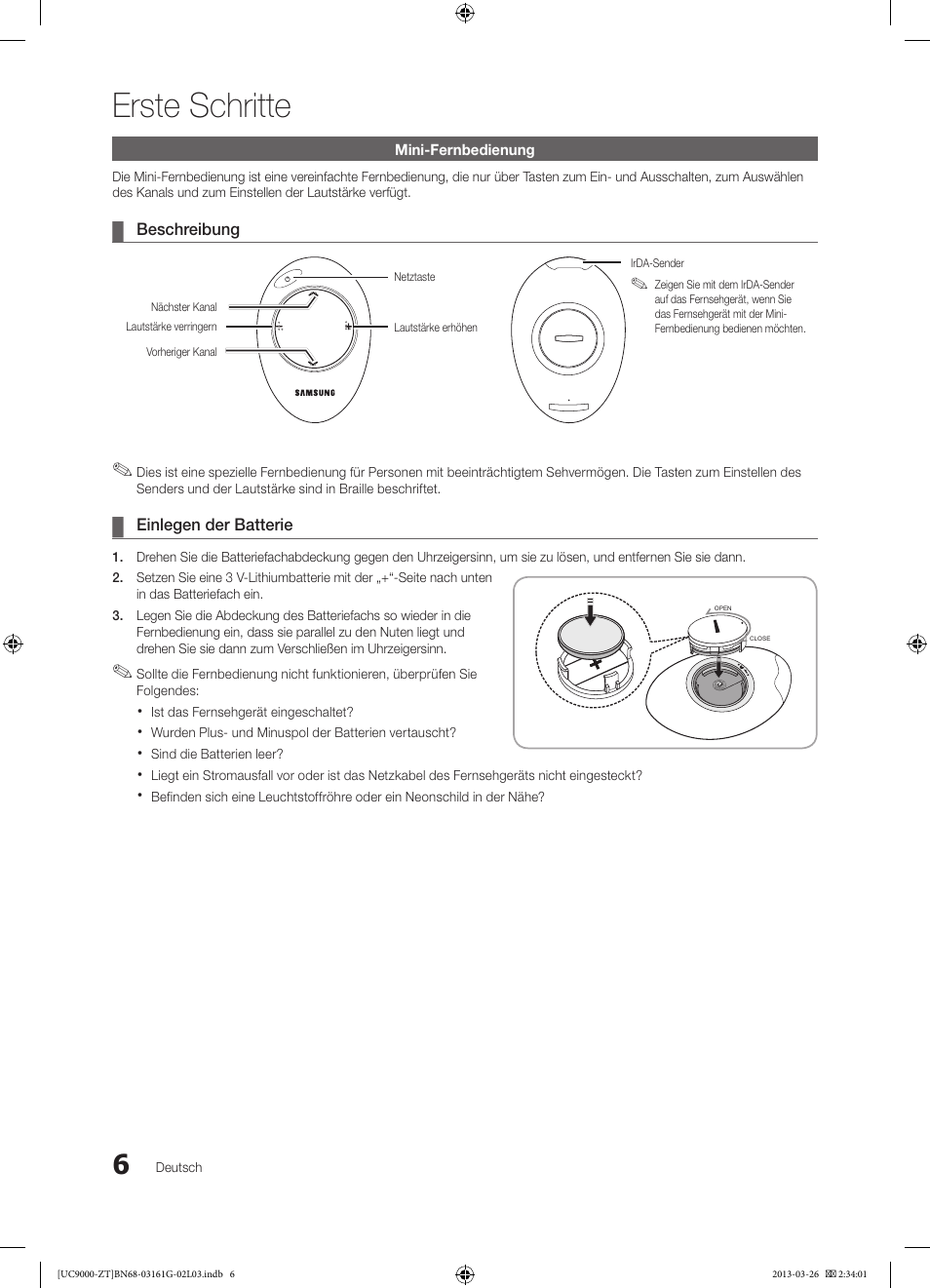 Erste schritte | Samsung UE40C9000SP User Manual | Page 136 / 195