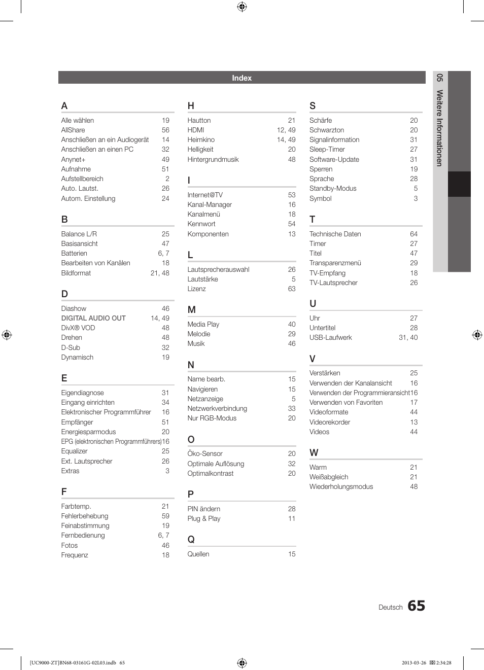 Samsung UE40C9000SP User Manual | Page 195 / 195