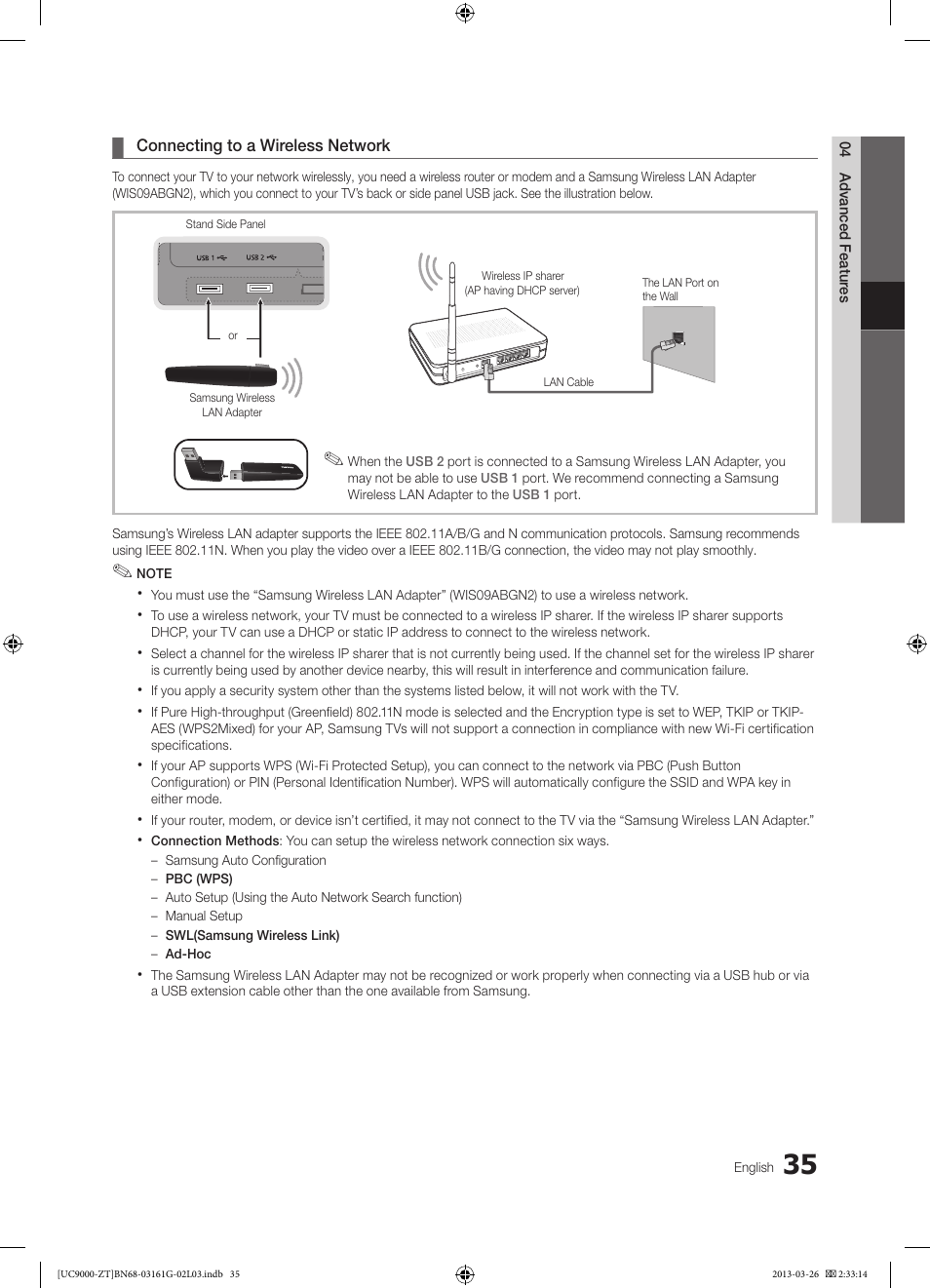 Samsung UE40C9000SP User Manual | Page 35 / 195