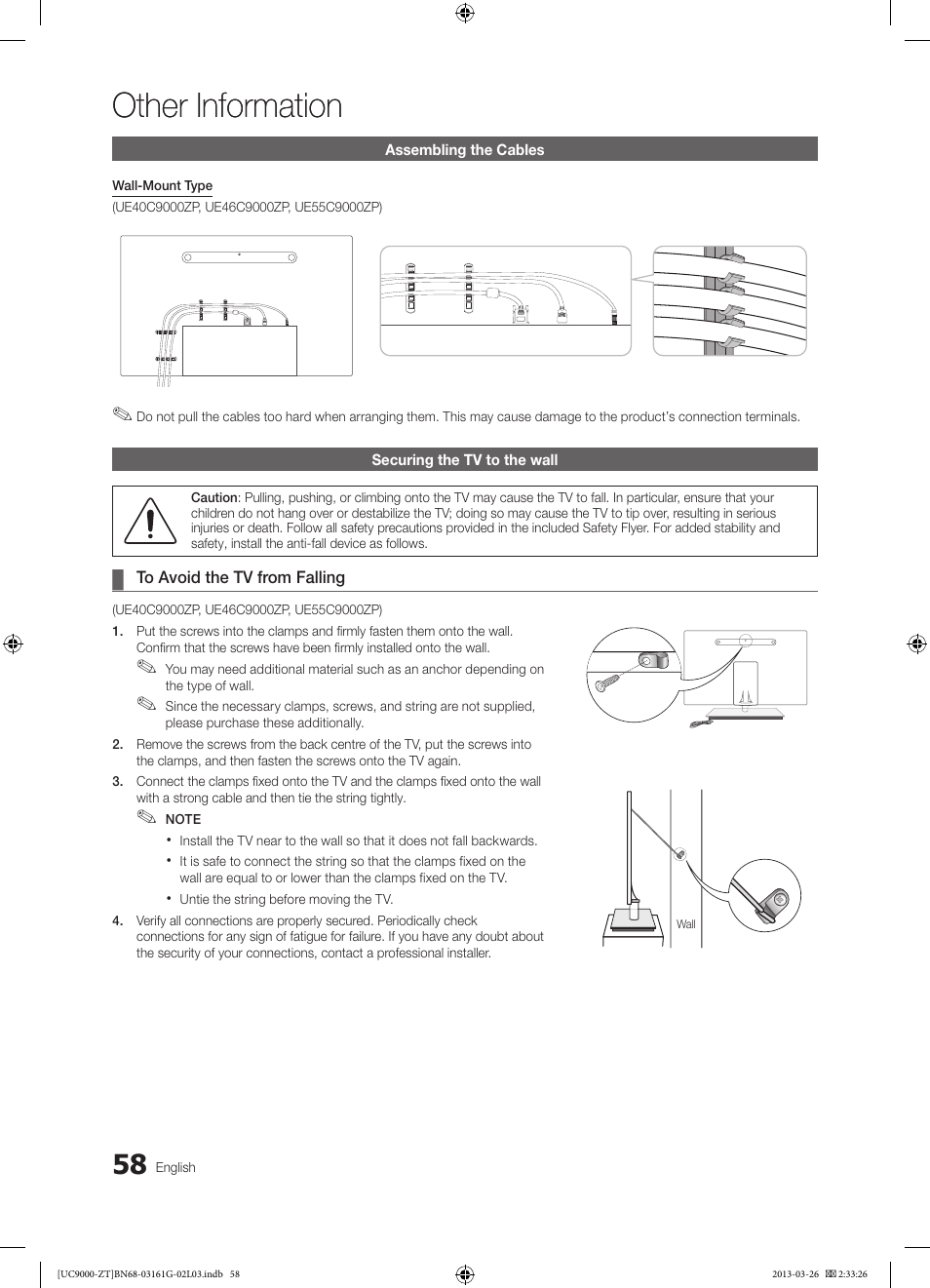 Other information | Samsung UE40C9000SP User Manual | Page 58 / 195