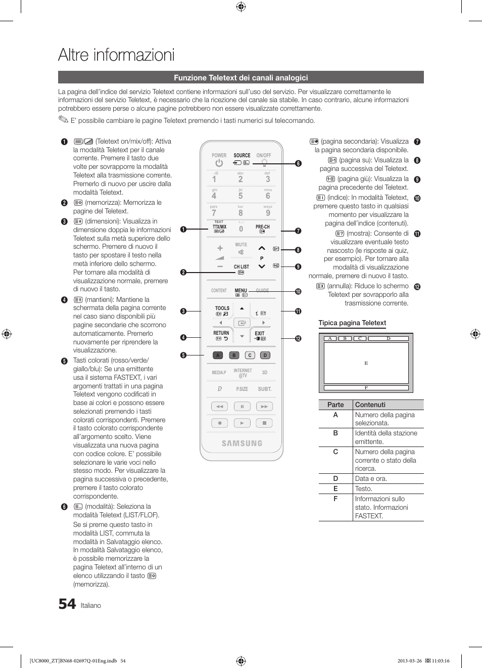 Altre informazioni | Samsung UE55C8000XP User Manual | Page 118 / 193