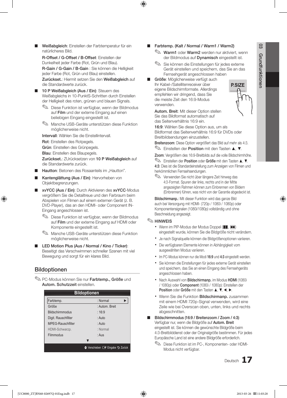 Samsung UE55C8000XP User Manual | Page 145 / 193
