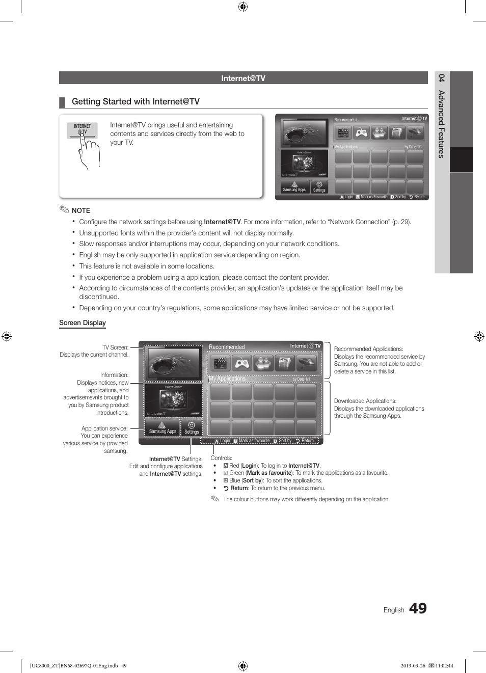 Samsung UE55C8000XP User Manual | Page 49 / 193