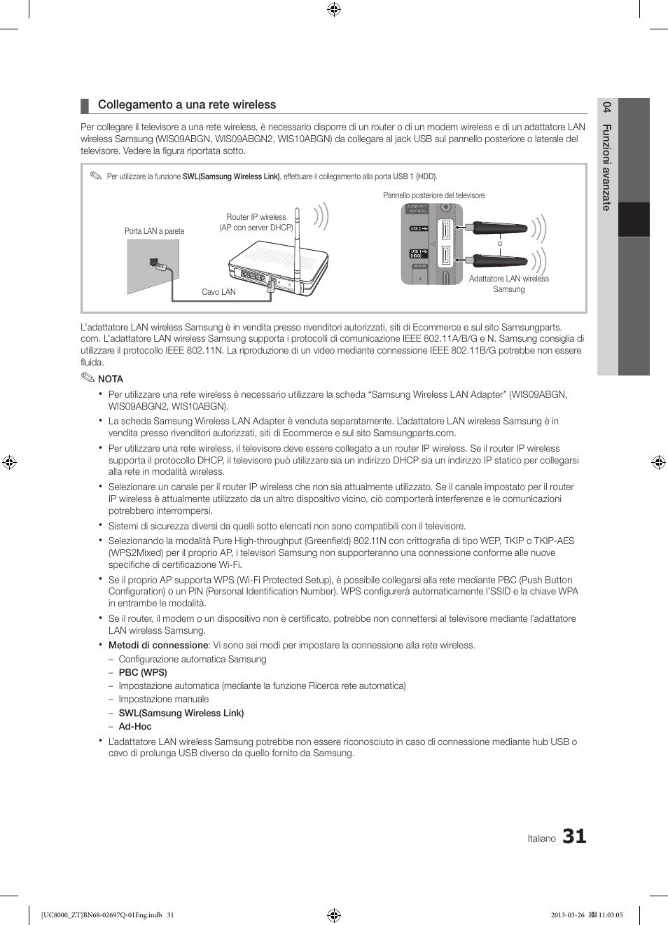 Samsung UE55C8000XP User Manual | Page 95 / 193