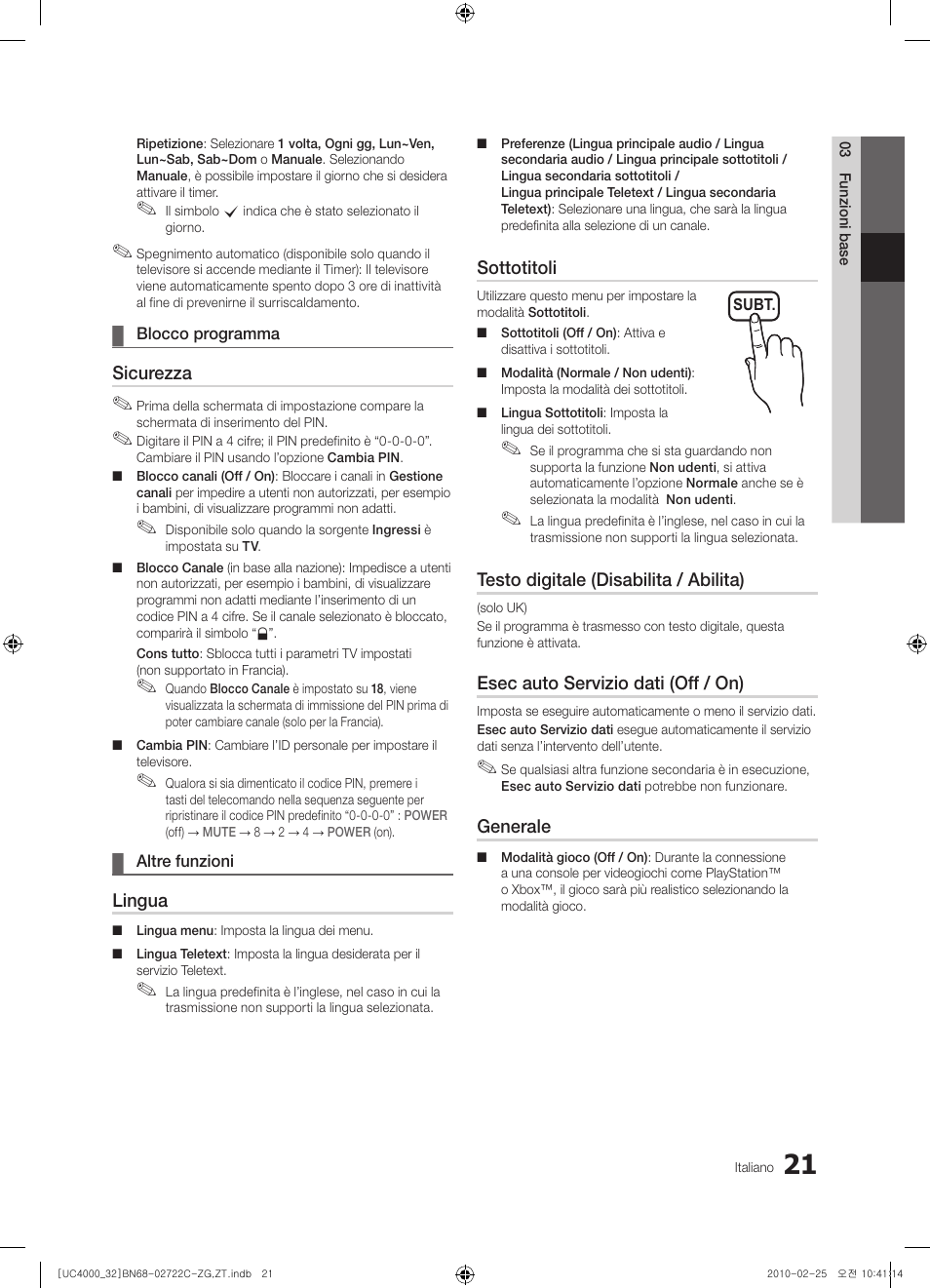 Samsung UE32C4000PW User Manual | Page 153 / 178
