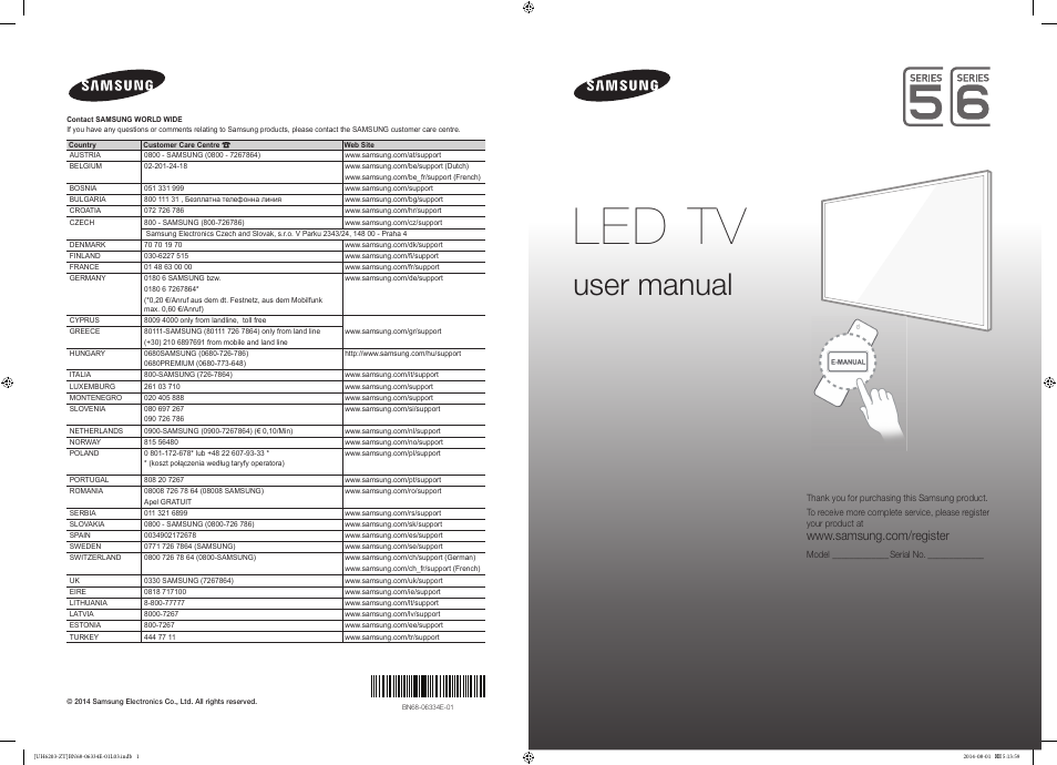 Samsung UE32H5303AK User Manual | 61 pages