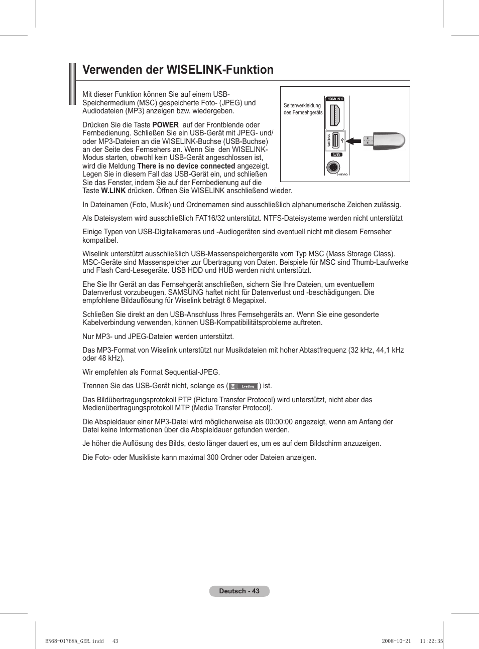 Verwenden der wiselink-funktion | Samsung PS58A656T1F User Manual | Page 170 / 567