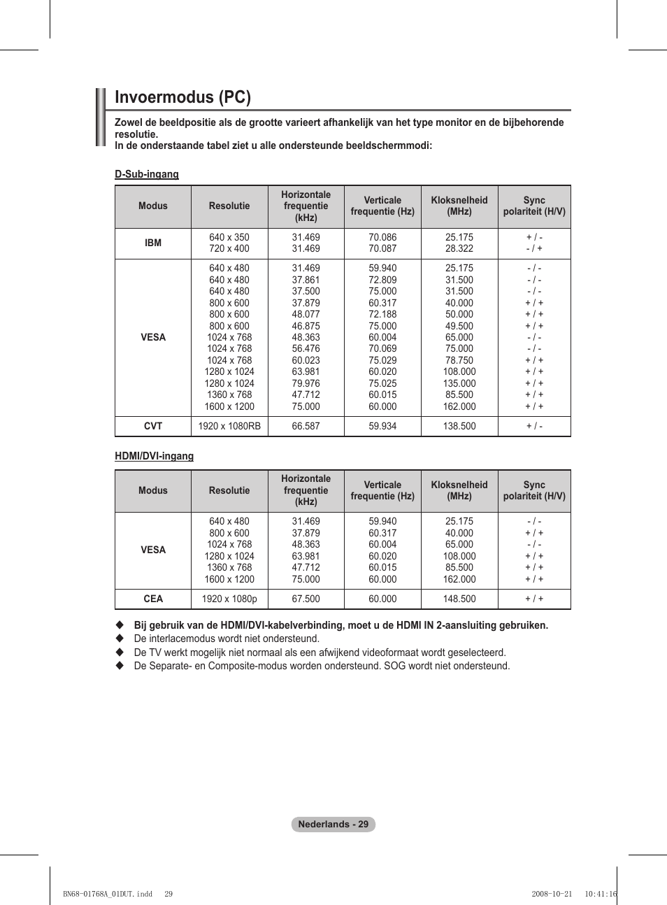 Invoermodus (pc) | Samsung PS58A656T1F User Manual | Page 219 / 567