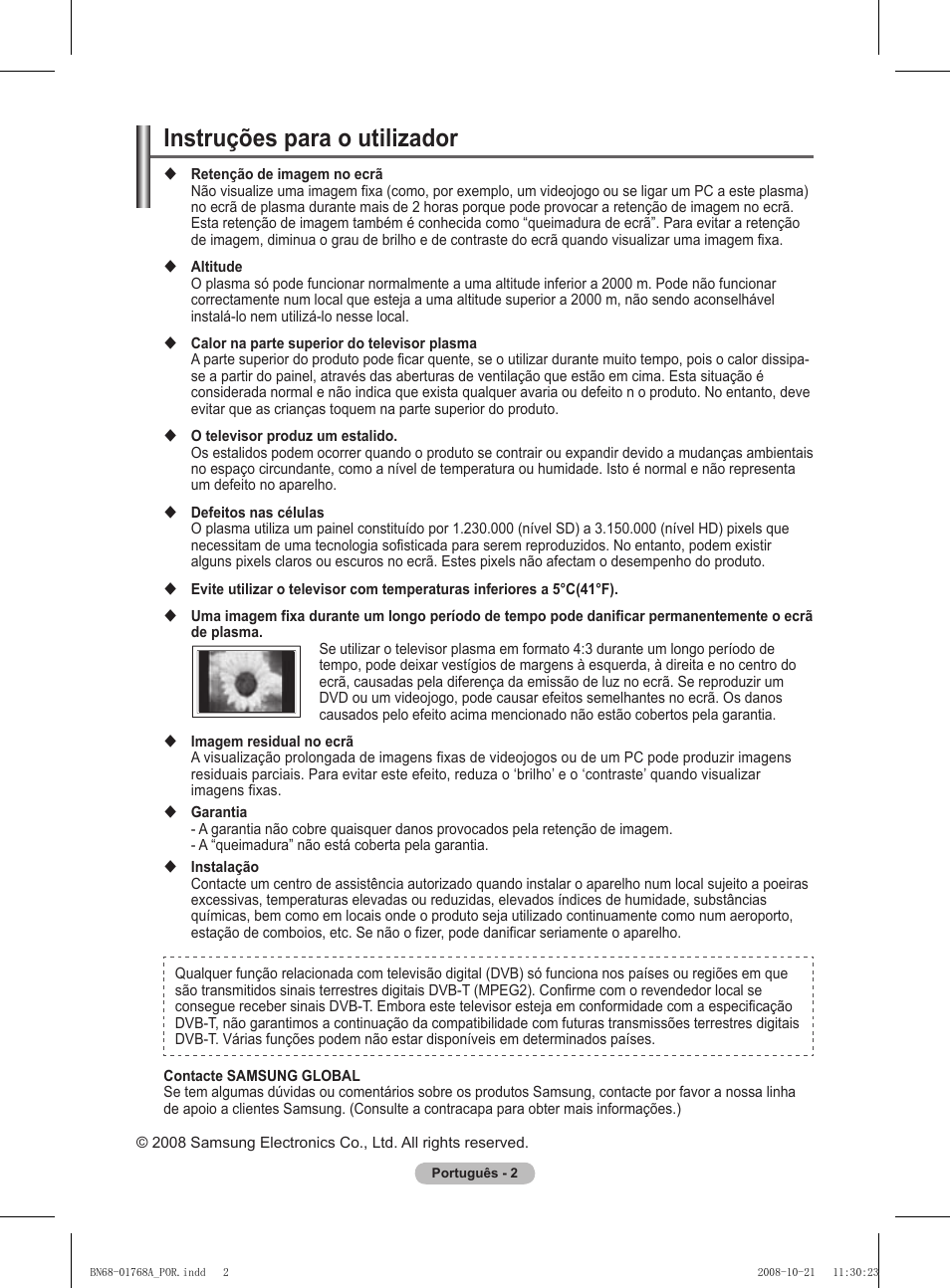 Instruções para o utilizador | Samsung PS58A656T1F User Manual | Page 379 / 567
