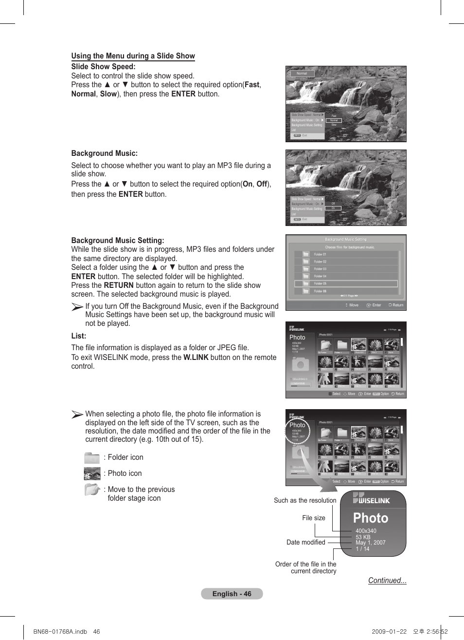 Photo, English - 4 | Samsung PS58A656T1F User Manual | Page 46 / 567