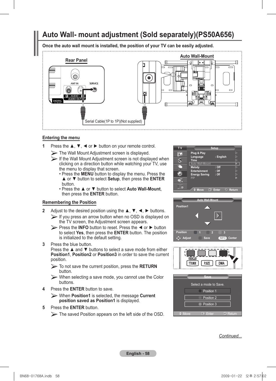 Samsung PS58A656T1F User Manual | Page 58 / 567