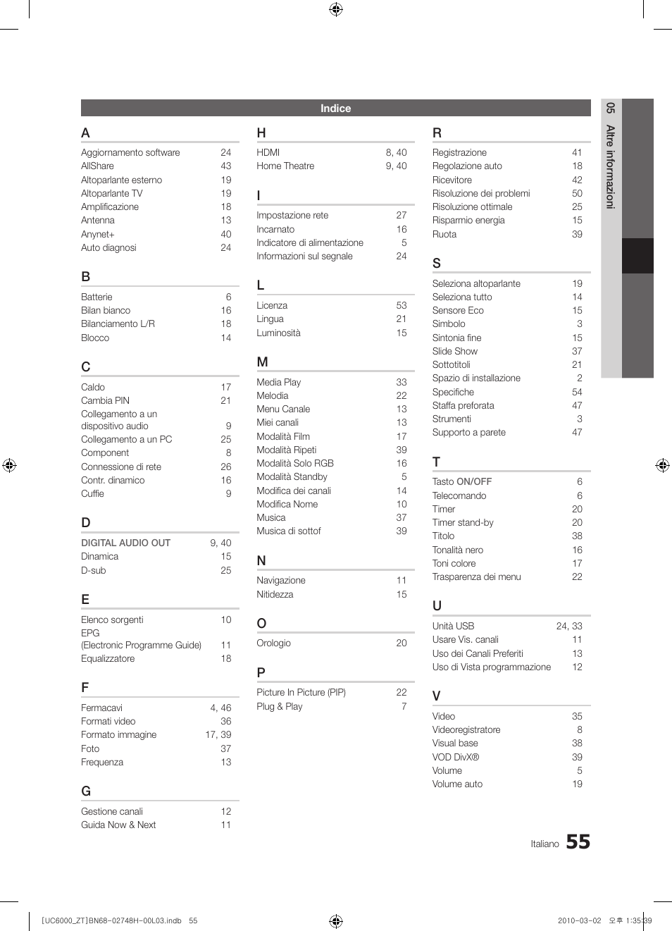 Samsung UE32C6000RP User Manual | Page 109 / 165