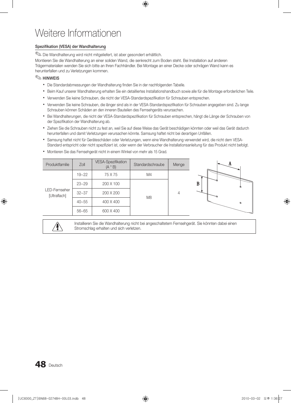 Weitere informationen | Samsung UE32C6000RP User Manual | Page 158 / 165