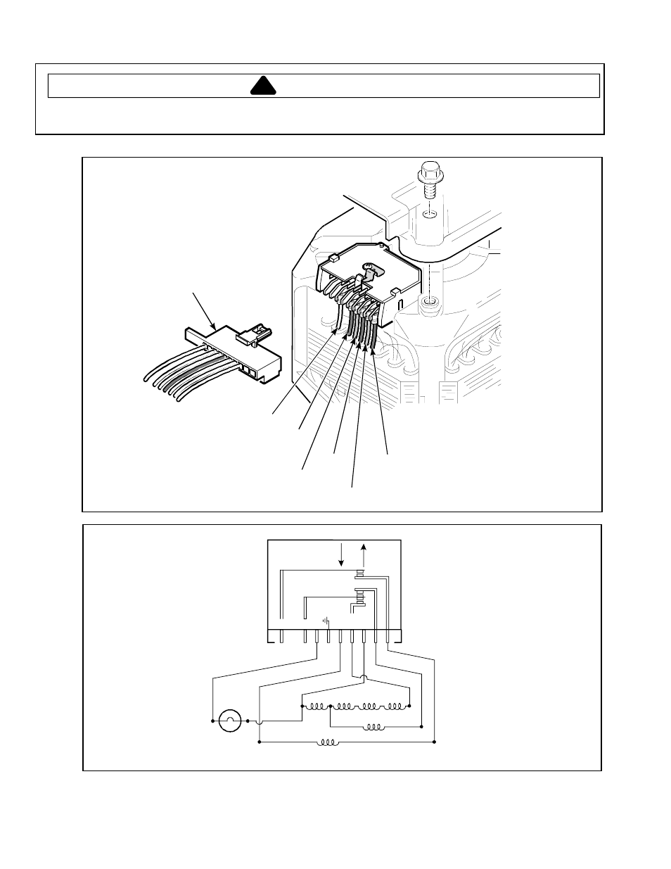 Internal motor diagram and schematic, Warning | Amana RS3100007 User Manual | Page 10 / 66
