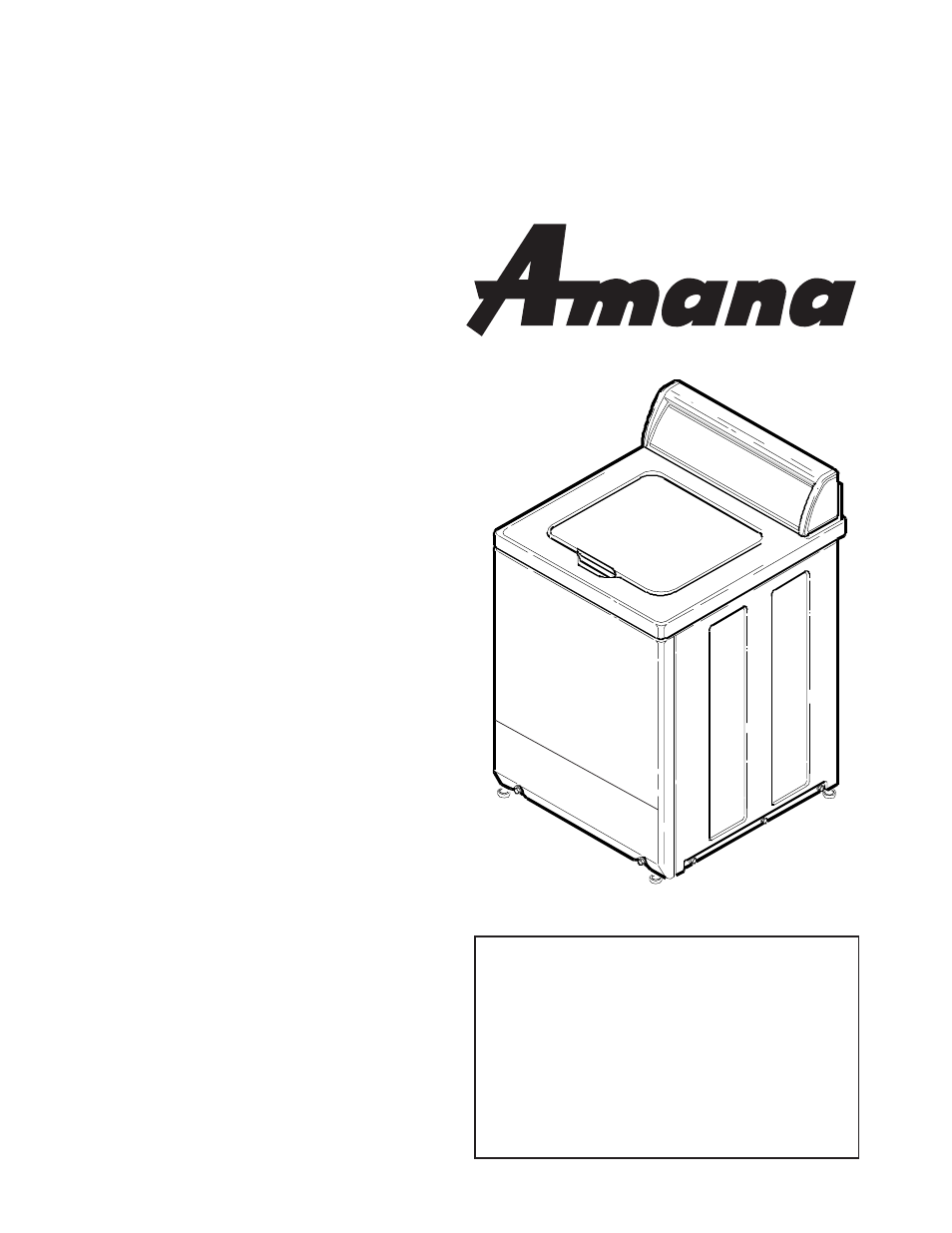Owner’s manual, Top loading washer | Amana RS3100007 User Manual | Page 51 / 66