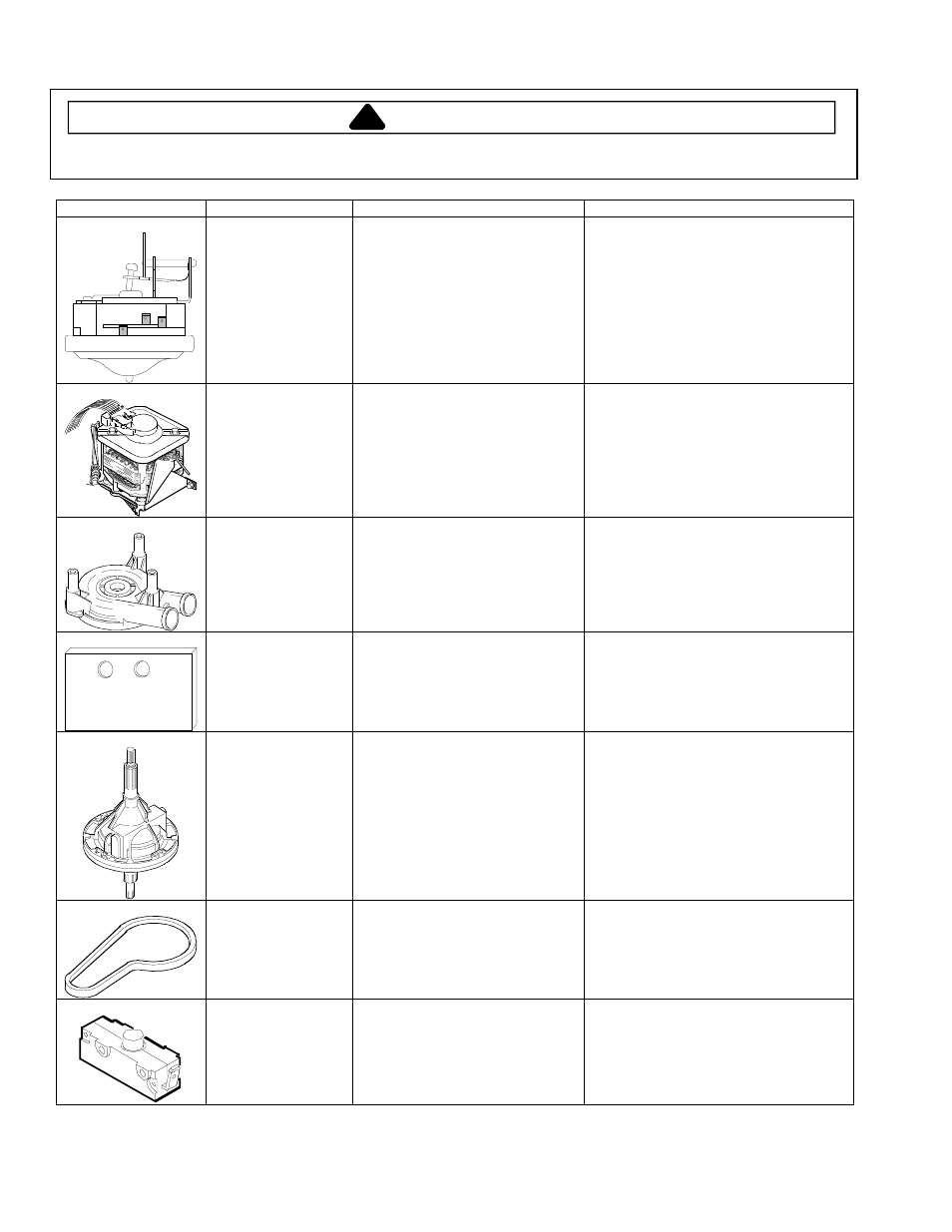 Component testing information, Warning | Amana RS3100007 User Manual | Page 8 / 66