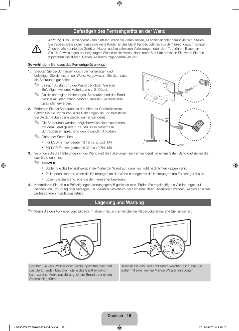 Samsung LE22D450G1W User Manual | Page 32 / 67