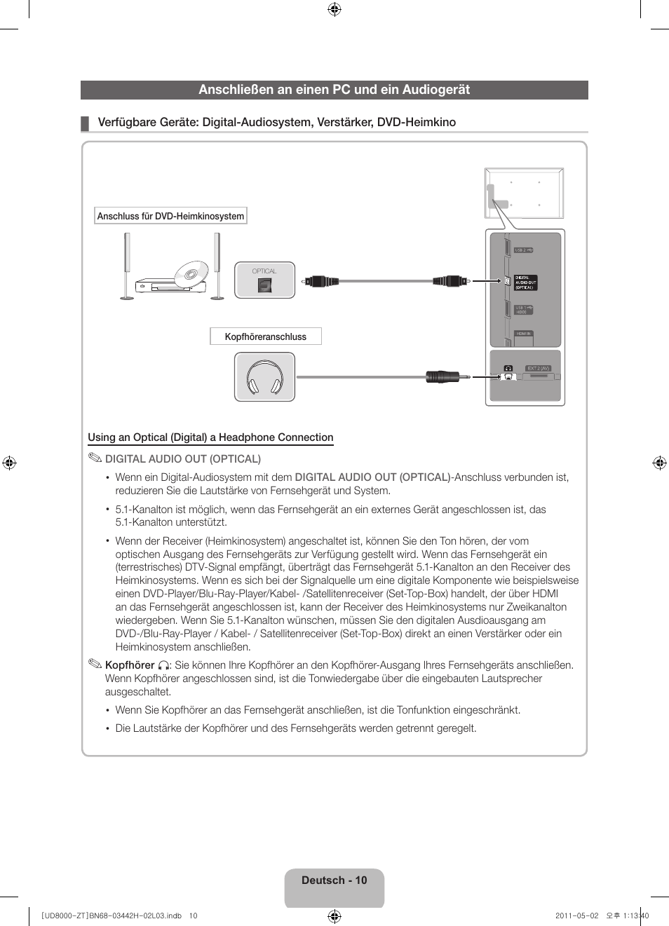 Samsung UE46D8000YQ User Manual | Page 52 / 64