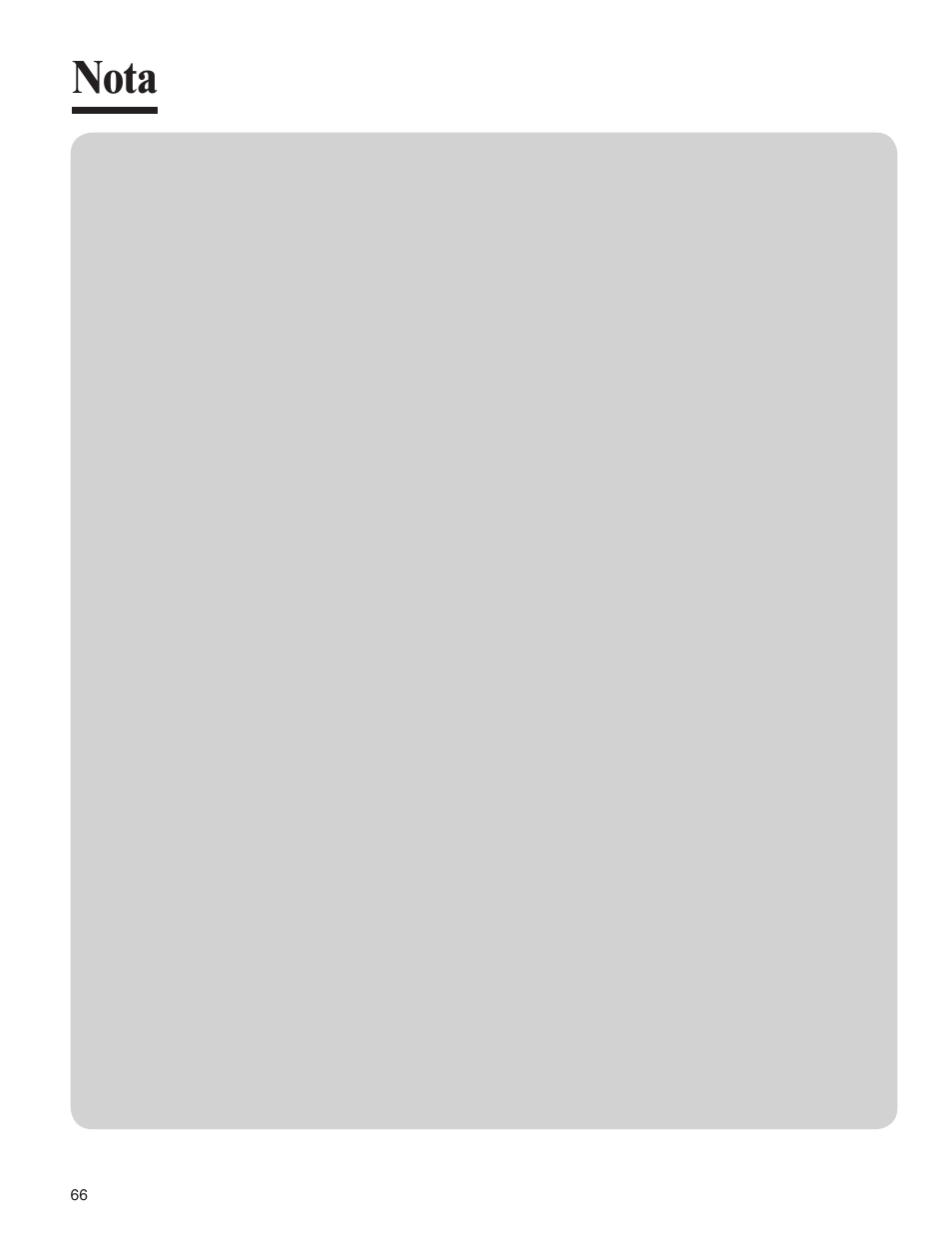 Nota | Amana MMV1153BA User Manual | Page 66 / 68