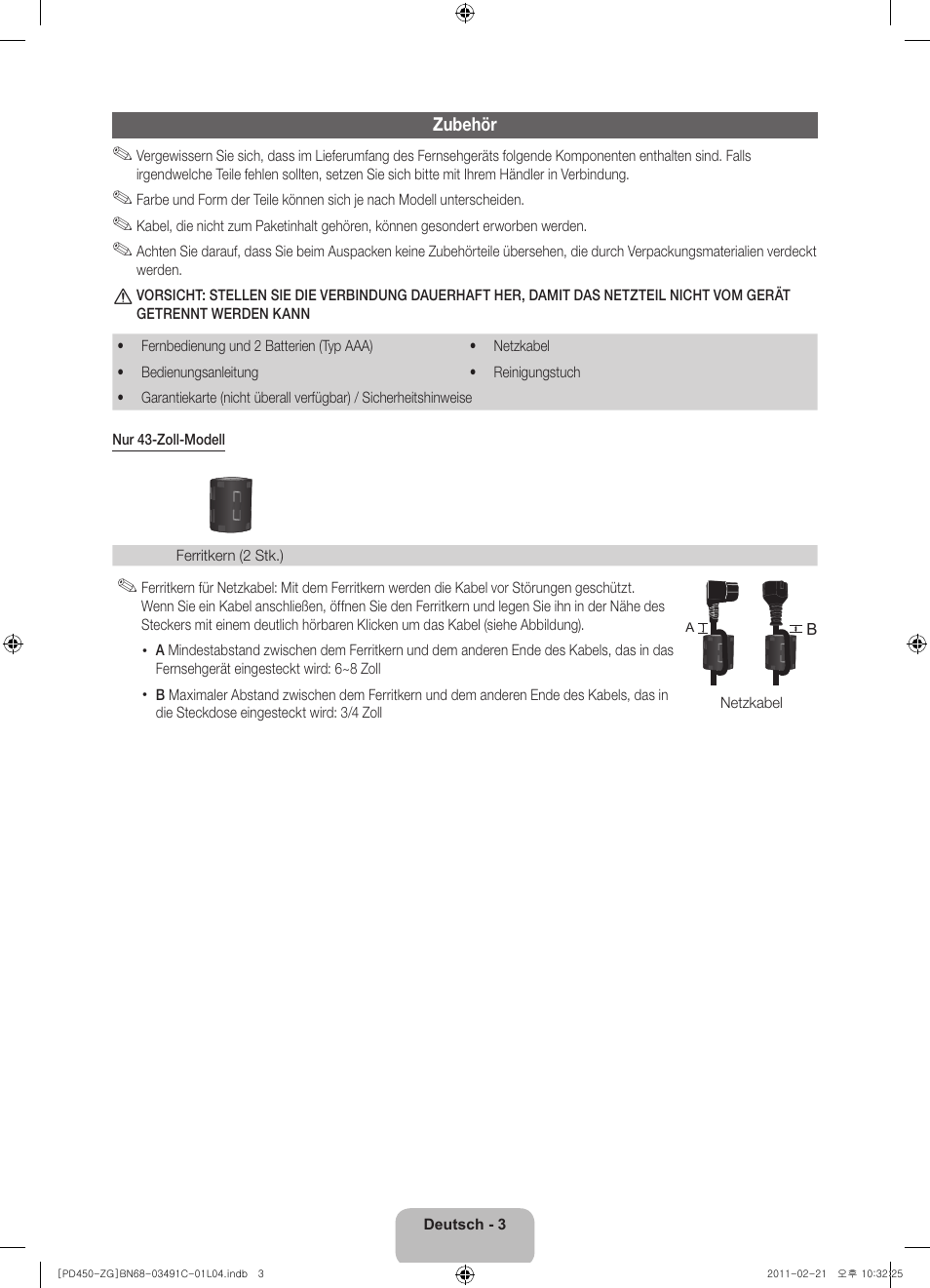 Samsung PS51D450A2W User Manual | Page 21 / 74