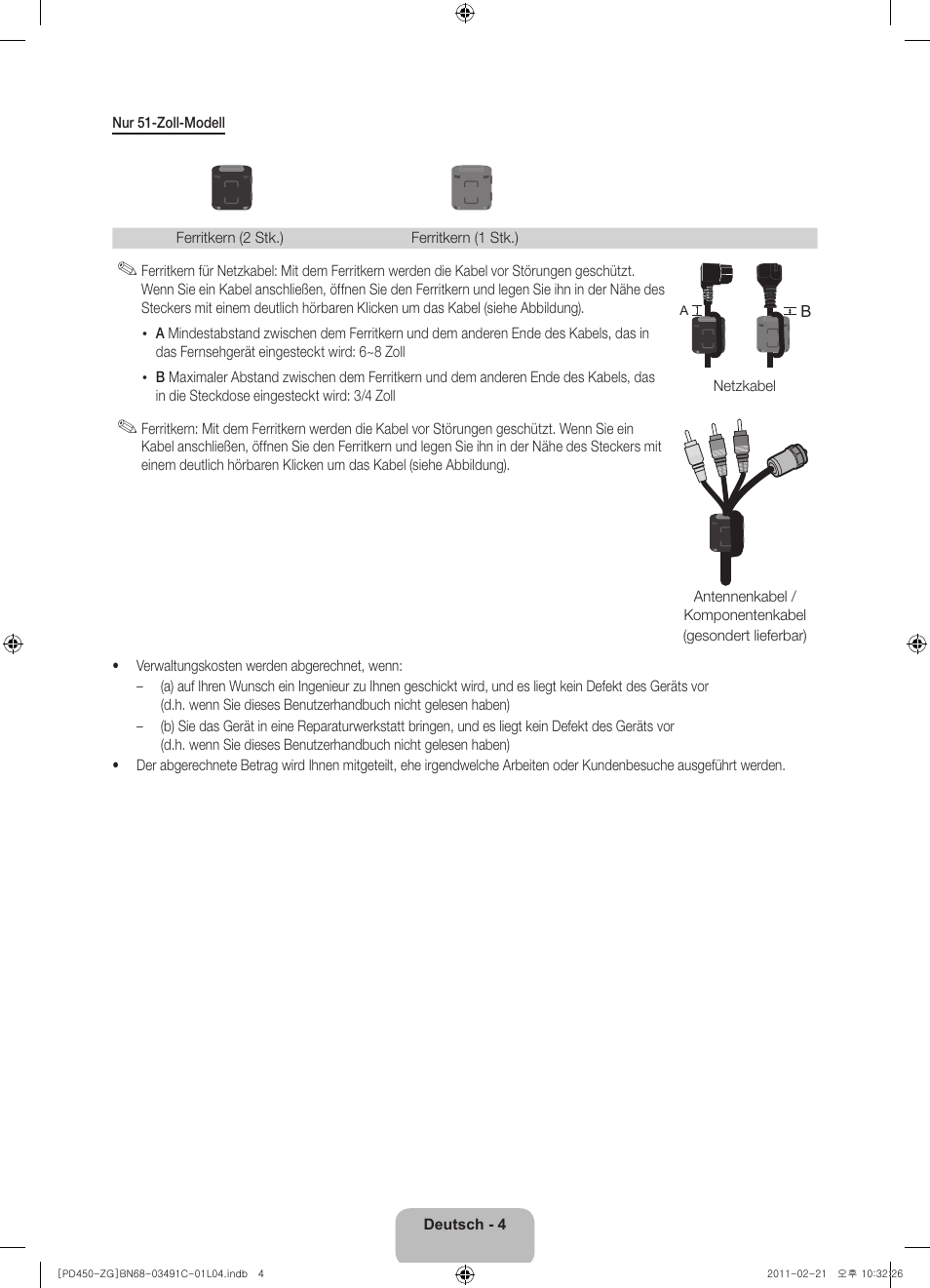 Samsung PS51D450A2W User Manual | Page 22 / 74