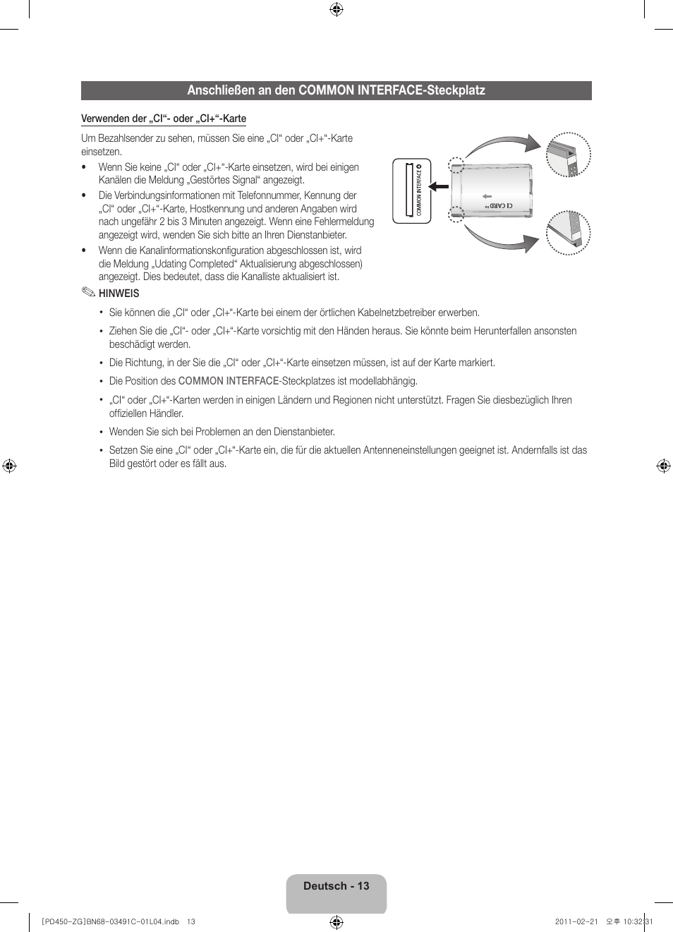 Samsung PS51D450A2W User Manual | Page 31 / 74