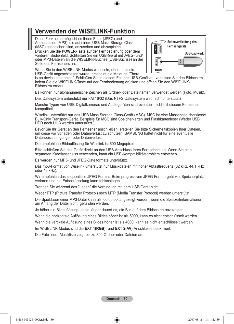 Verwenden der wiselink-funktion | Samsung LE40F86BD User Manual | Page 180 / 516
