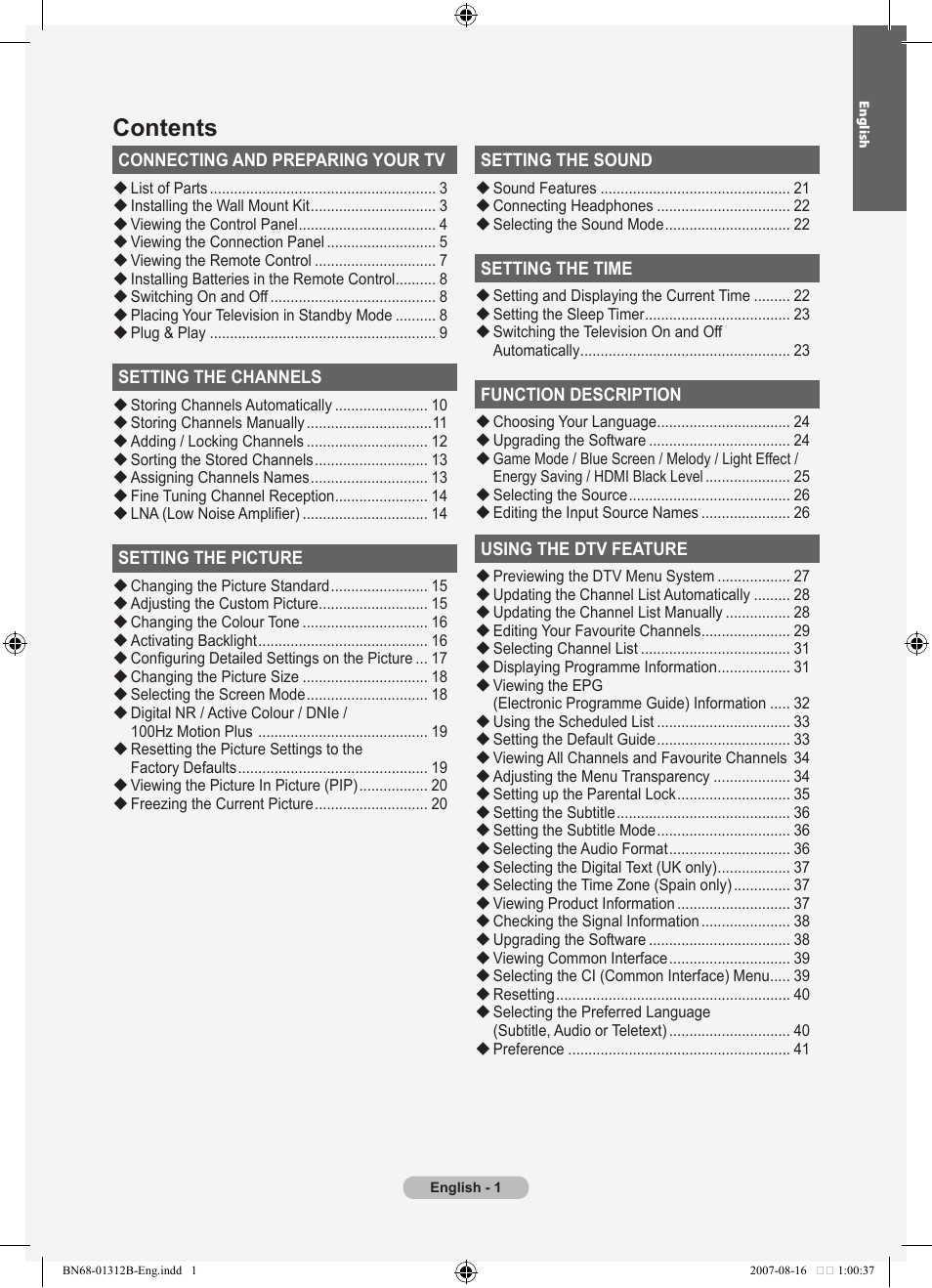 Samsung LE40F86BD User Manual | Page 3 / 516