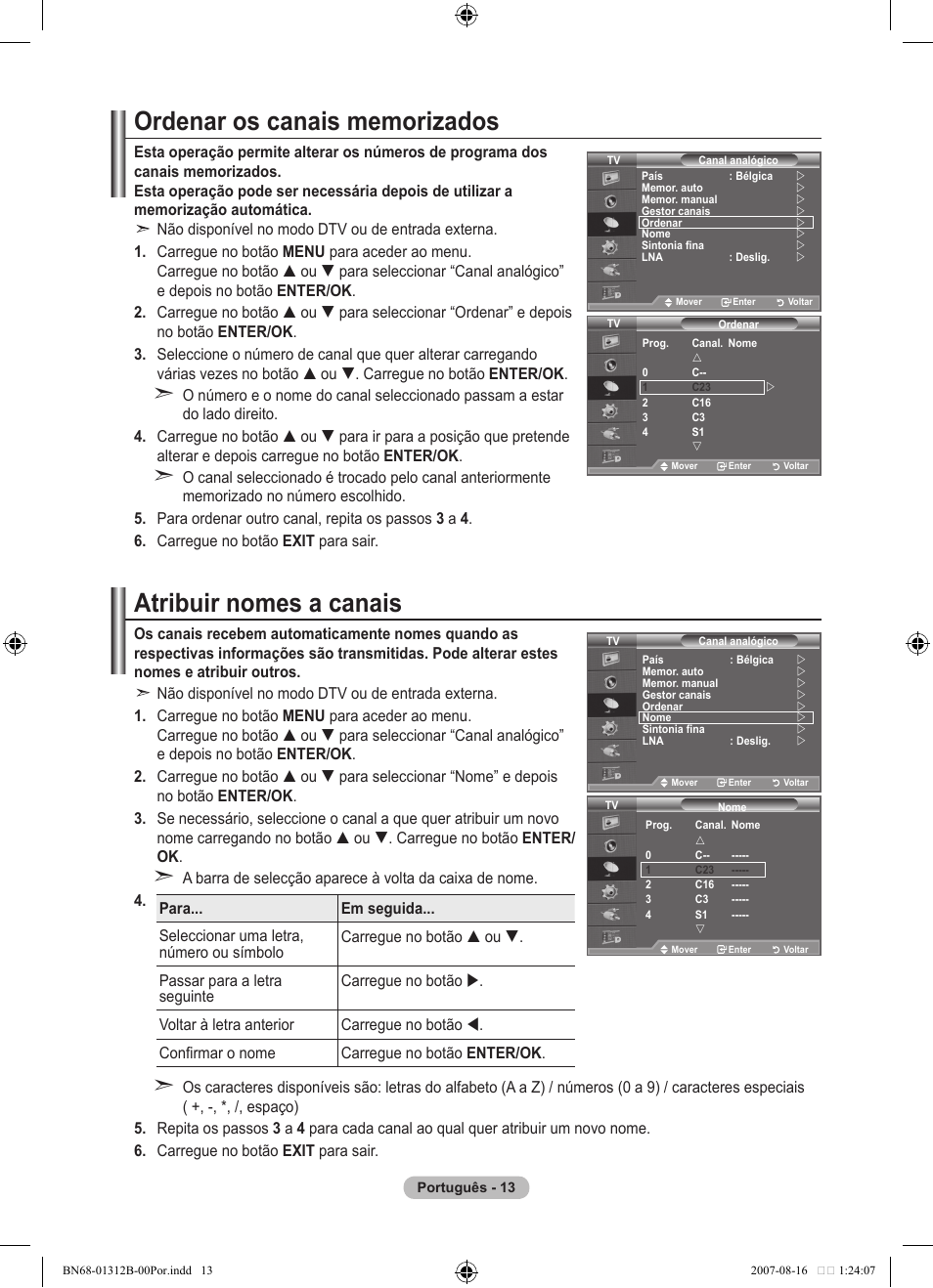 Atribuir nomes a canais | Samsung LE40F86BD User Manual | Page 401 / 516