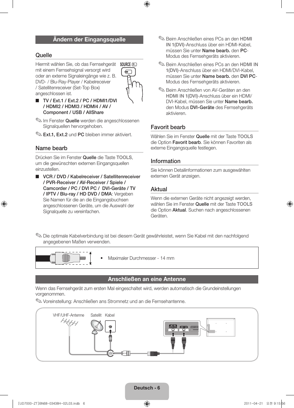 Samsung UE46D7000LQ User Manual | Page 48 / 64
