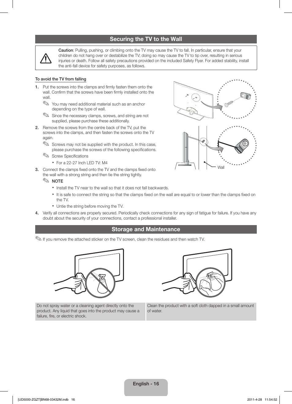 Samsung UE22D5000NW User Manual | Page 16 / 67