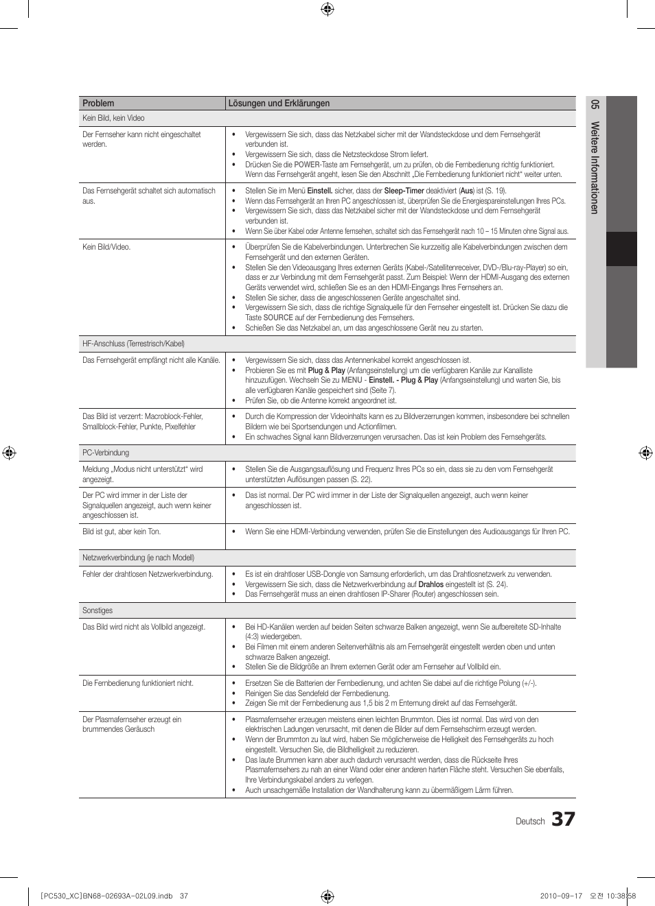 Samsung PS50C530C1W User Manual | Page 117 / 365