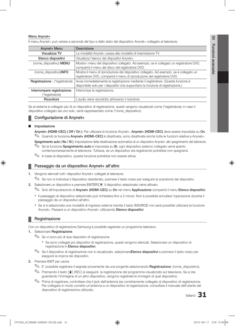 Samsung PS50C530C1W User Manual | Page 191 / 365