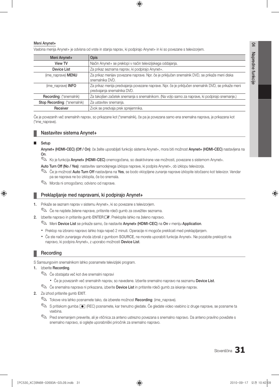 Samsung PS50C530C1W User Manual | Page 313 / 365