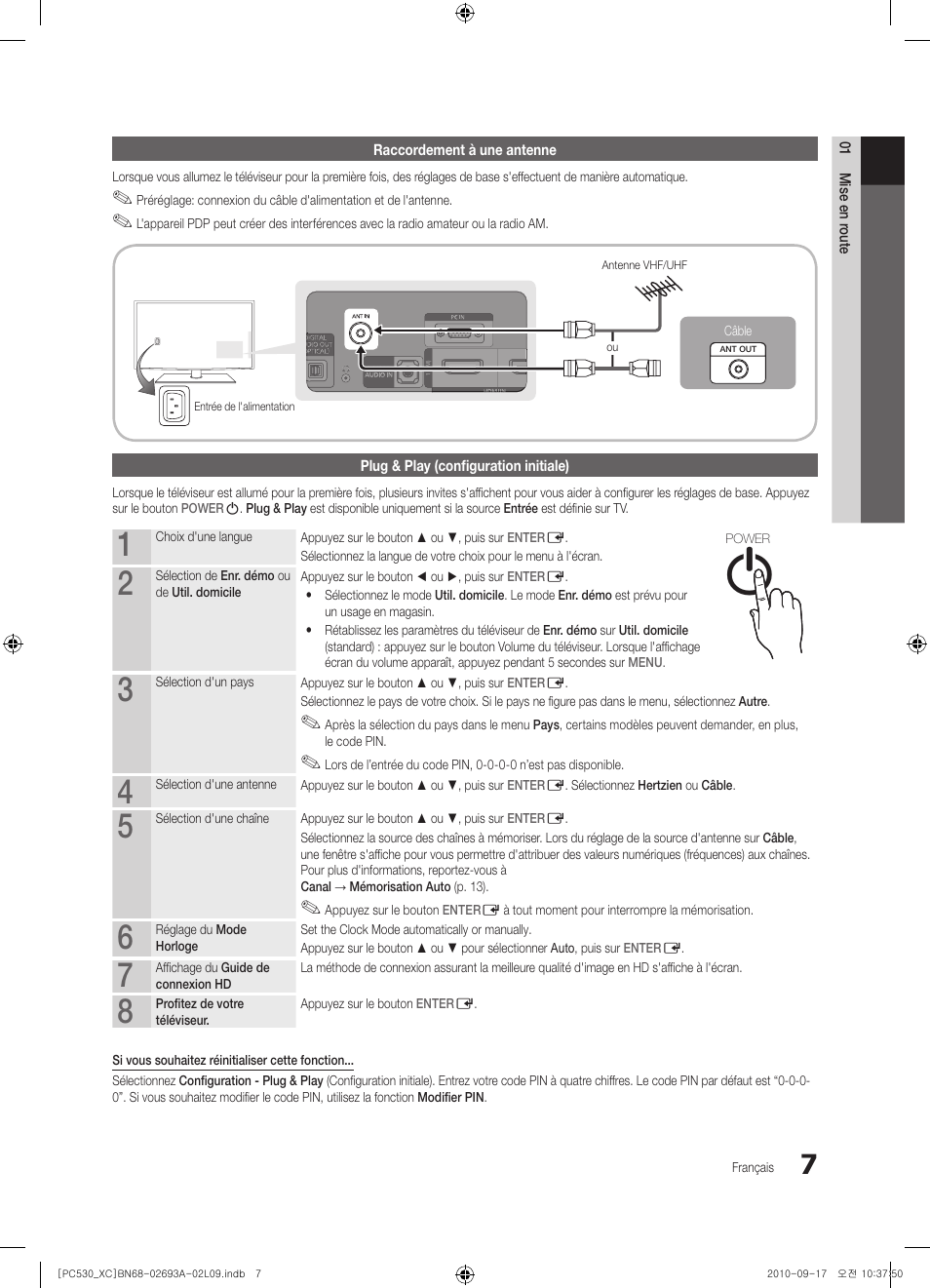 Samsung PS50C530C1W User Manual | Page 47 / 365