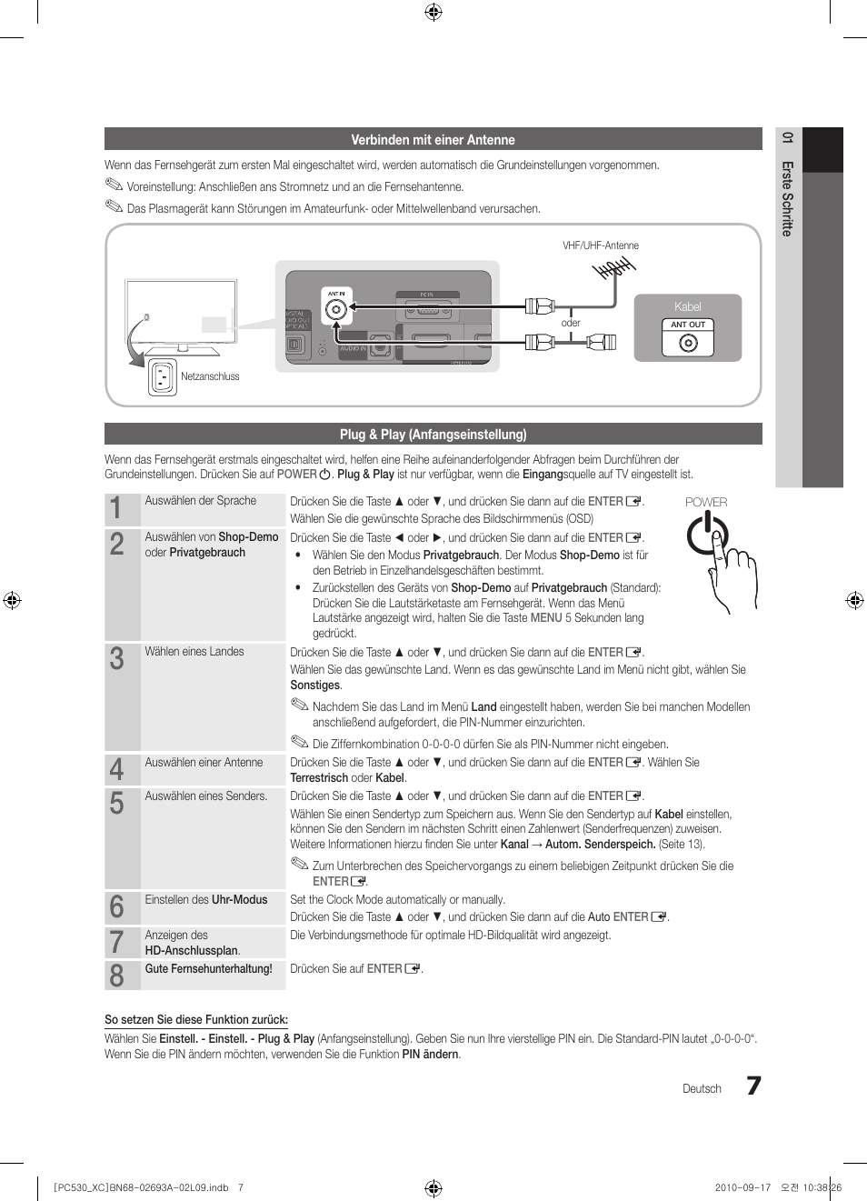Samsung PS50C530C1W User Manual | Page 87 / 365