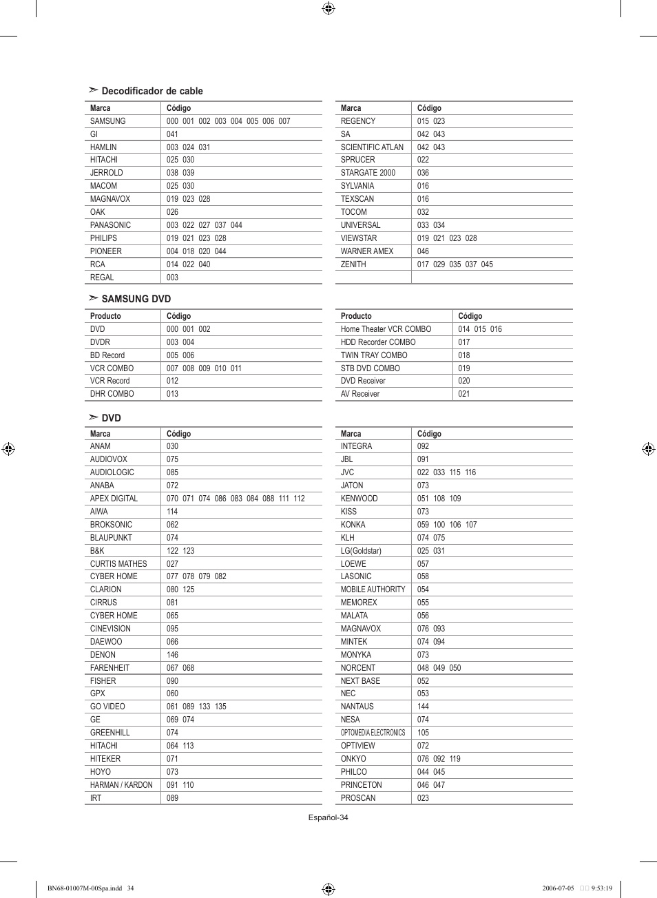 Samsung LE32S74BD User Manual | Page 118 / 125