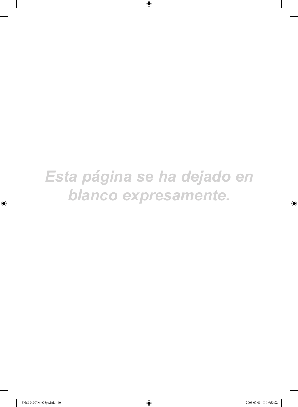 Esta página se ha dejado en blanco expresamente | Samsung LE32S74BD User Manual | Page 124 / 125