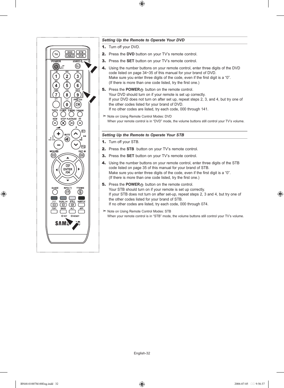 Samsung LE32S74BD User Manual | Page 34 / 125