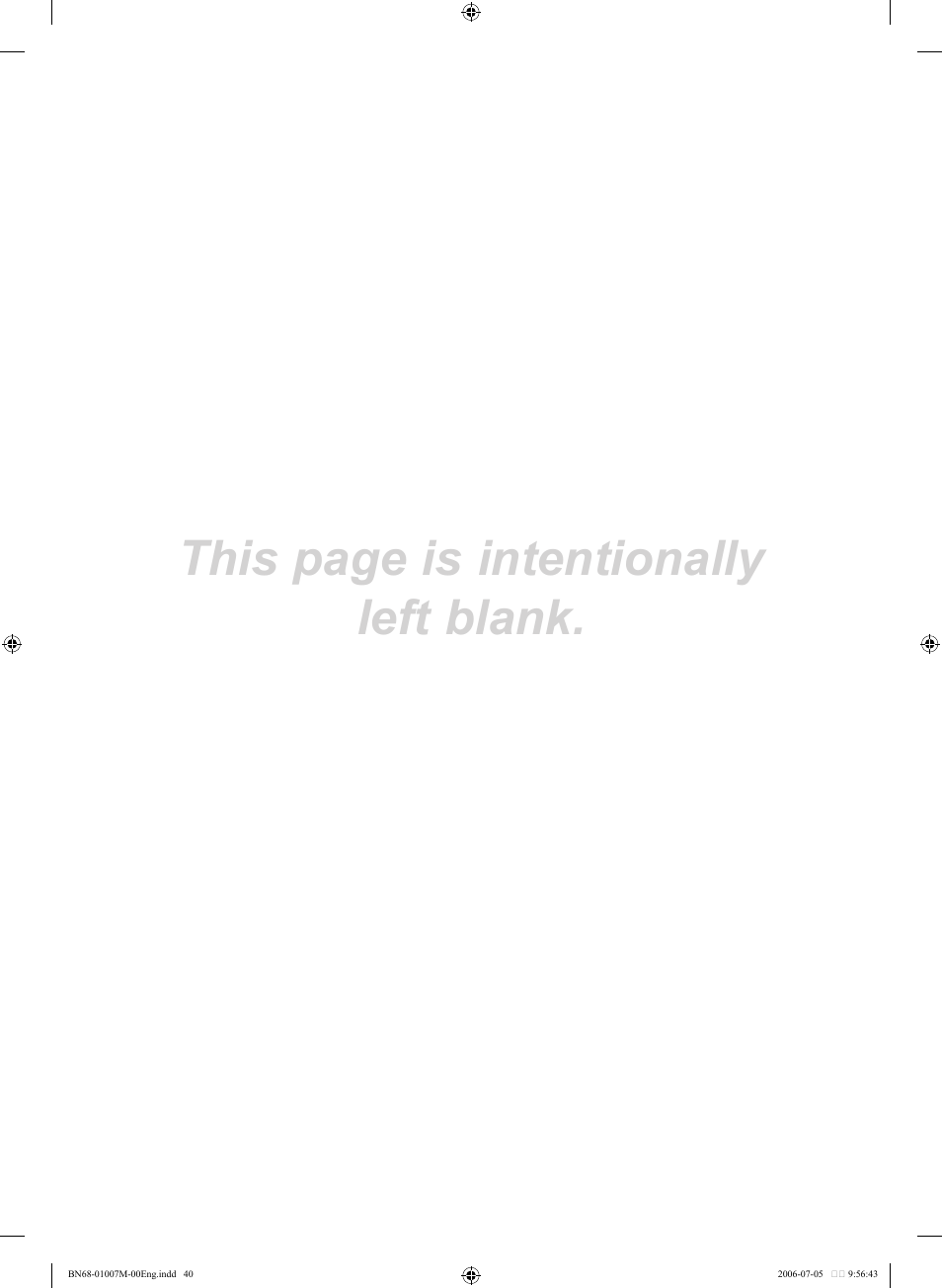 This page is intentionally left blank | Samsung LE32S74BD User Manual | Page 42 / 125